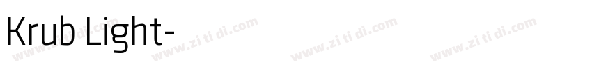 Krub Light字体转换